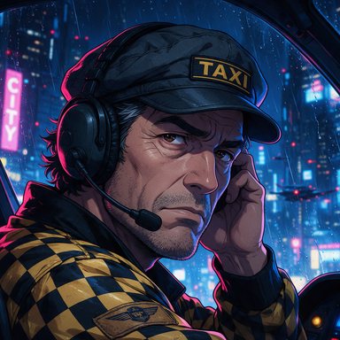 Portrait manga : taxi