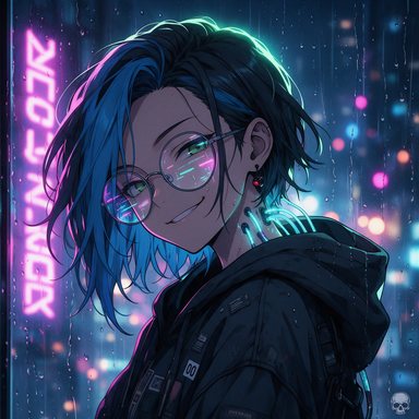 Portrait manga : hackeuse