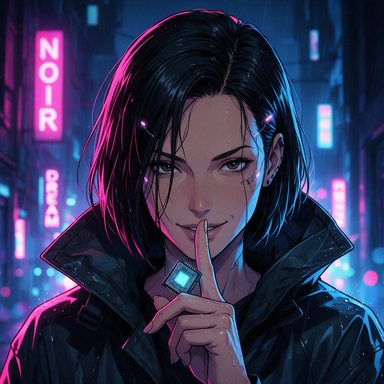 Portrait manga : informatrice