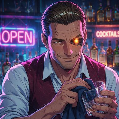 Portrait manga : barman